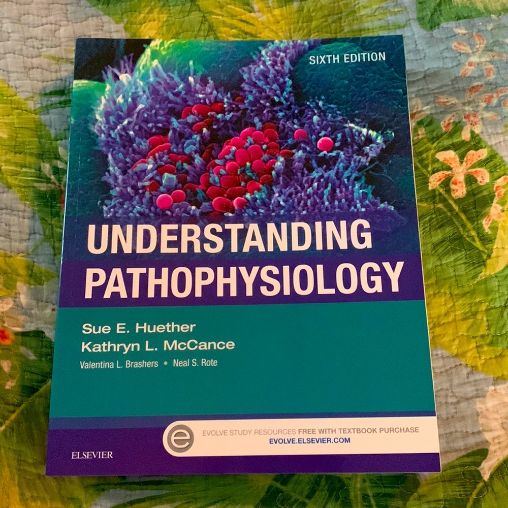 Understanding Pathophysiology 6th Edition softcover textbook, perfect Elsevier